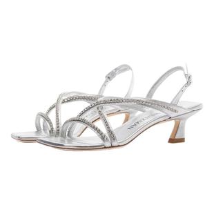SW OASIS 50 CRYSTAL SLINGBACK SANDAL 水晶交叉带方头时装凉鞋