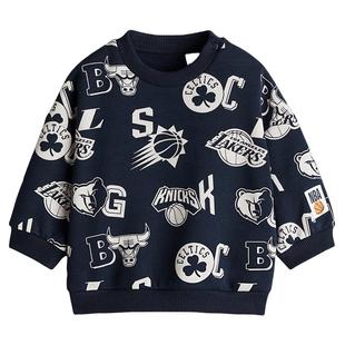 【NBA】HM童装男婴卫衣冬季印花红色长袖套衫上衣1307310