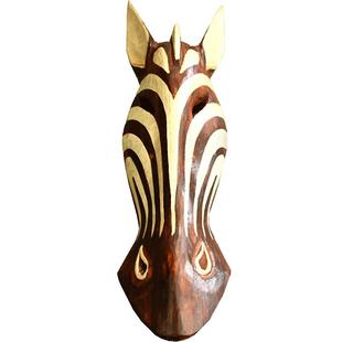 巴厘岛风格壁饰酒吧墙面装饰立体玄关走廊装饰创意民宿实木雕刻饰