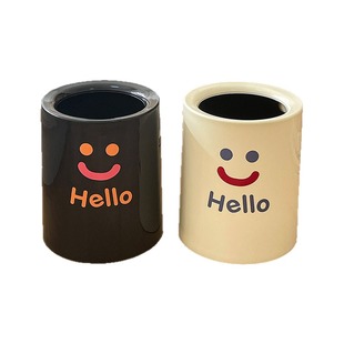 垃圾桶家用新款客厅高颜值双层纸篓厨房卫生间奶油风大容量专用桶