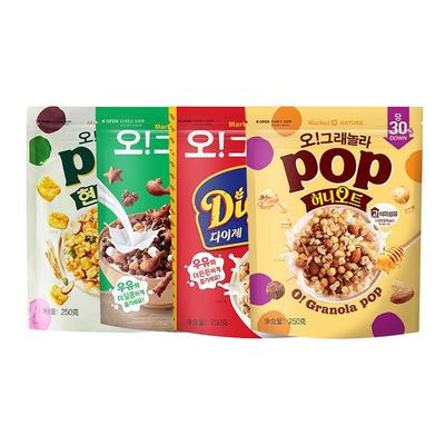 韩国进口复合麦片代餐0反式脂肪