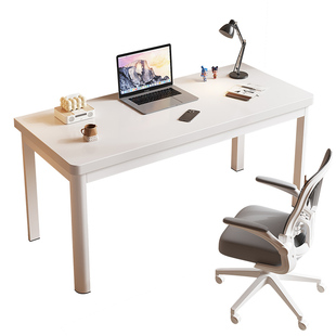 实木电脑桌台式家用书桌长方形学生写字桌卧室双人办公桌子工作台
