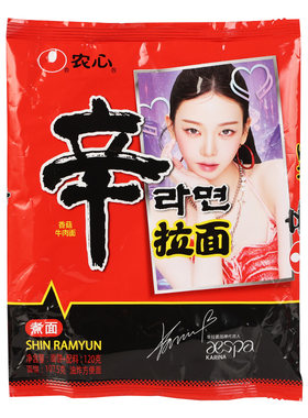 农心辣白菜韩式方便面香菇牛肉面