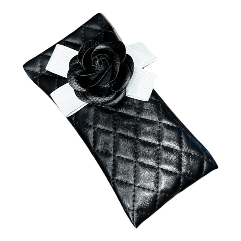 名媛超气质~便携墨镜收纳包眼镜袋太阳镜包耳机充电器收纳袋女士