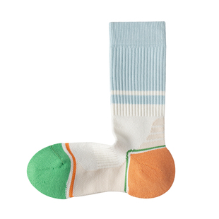 羽毛球袜子女中筒专业运动健身跑步骑行袜加厚减震防滑跳绳网球袜