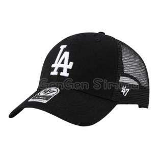 47brand帽子硬顶网帽LA棒球帽复古户外旅游钓鱼显脸小遮阳鸭舌帽