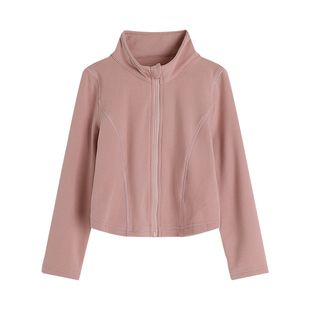 沫沫家童装冬装女童洋气上衣2026秋冬季新款儿童短款立领修身外套