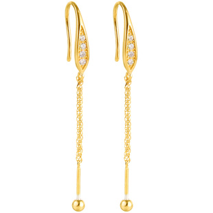 925纯银耳环diy配件手工自制珍珠耳钩空托螺旋扣调节翡翠耳钉配件