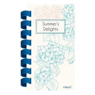 维克多利笔记本A6不硌手记事线圈本口袋手账本网格横线胶圈笔记本