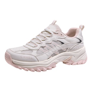 骆驼女鞋2026春季新款户外运动鞋女款厚底防滑耐磨休闲徒步登山鞋