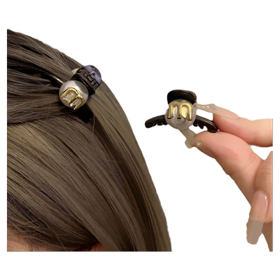 黑色公主头珍珠min抓夹