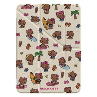 夏日滑板猫咪Y型磁吸可拆卸分离iPad2024保护套新款Air6/5适用苹果iPad10保护壳mini7平板Pro11寸女款10.9