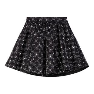 季末7折Maje2025秋冬款女装法式时尚花型仿钻装饰短款针织半裙