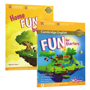 新版剑桥少儿英语YLE一级官方考试教材Fun for Starters movers flyers儿童听说读写Cambridge English 书本 练习册含在线学习账号