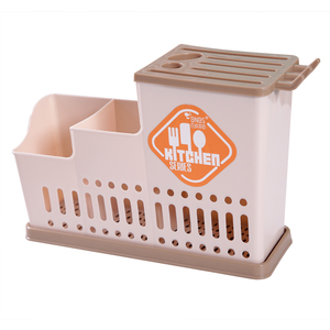 筷子篓置物架壁挂式免打孔沥水筷子笼筒家用北欧筷勺子刀架收纳盒