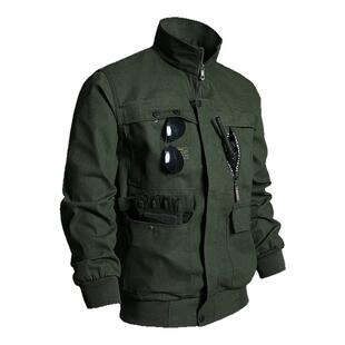 纯棉工作服套装男劳保服春秋加厚电焊服防烫耐磨建筑工地工装定制