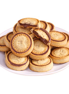 榛子巧克力夹心饼干休闲小零食