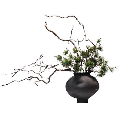 侘寂风花艺摆件中式日式枯枝软装