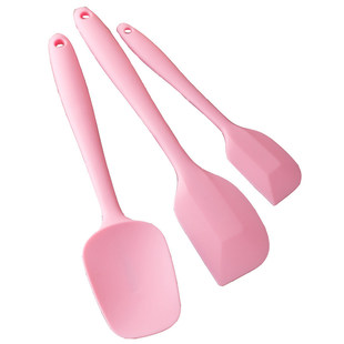 硅胶刮刀铲子三件套雪花酥烘焙工具奶油铲刀蛋糕抹刀搅拌刀套装做