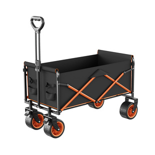 户外露营车折叠桌板野餐小拖车大容量便携手推野营旅行营地小拉车