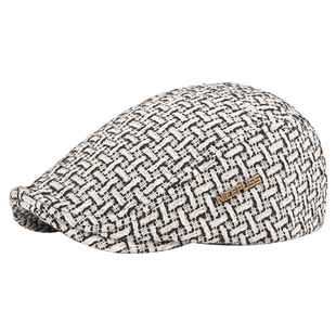 NP高端品牌帽子男2025新款秋冬鸭舌帽男款贝雷帽女冬季羊毛前进帽