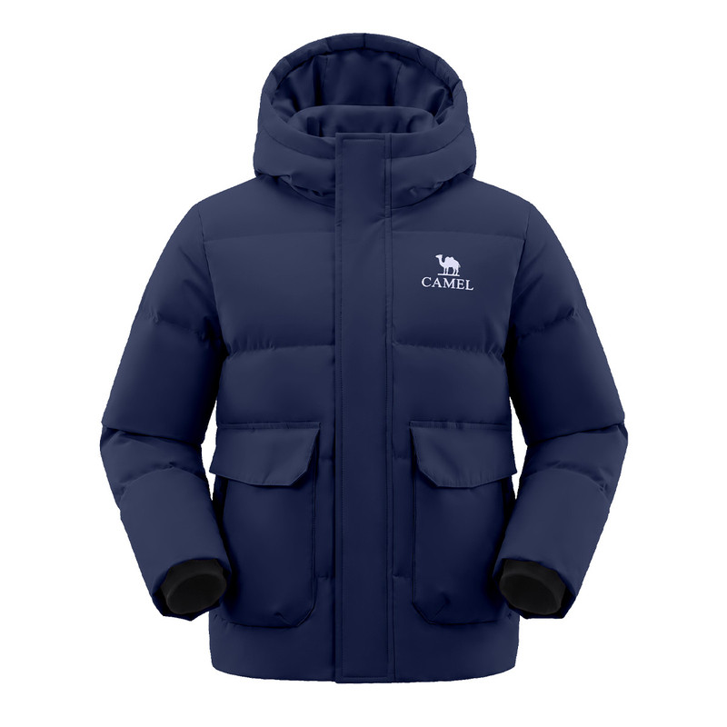 骆驼儿童羽绒服连帽加厚滑雪服