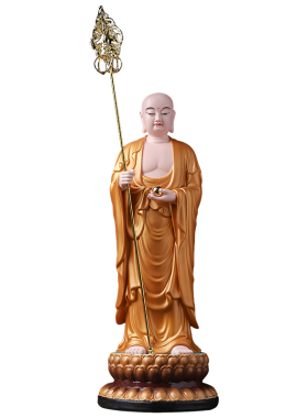 陶瓷地藏王菩萨佛像立像摆件供奉