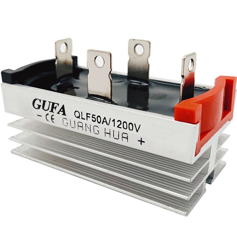 GUFA单相桥式整流器桥堆QL50A QLF50A 1200V散热一体30A 20A 10A