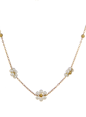 小清新珍珠项链手链套装