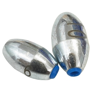 合金通心坠橄榄塑芯通心铅坠钓鱼专用中通空心定风坠路亚滑铅坠子