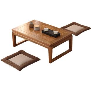 包邮新中式炕桌实木榻榻米茶几飘窗桌子小茶几日式矮桌琴桌国学桌