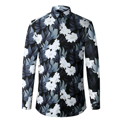 gievescharles山纯棉男长袖衬衫