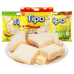 越南进口tipo面包干脆片榴莲味早餐牛奶面包休闲零食小吃充饥饼干