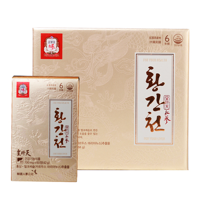 韩国正官原装6年根120片护参