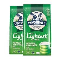 澳洲德运低脂高钙成人奶粉中老年学生营养冲饮1kg*2