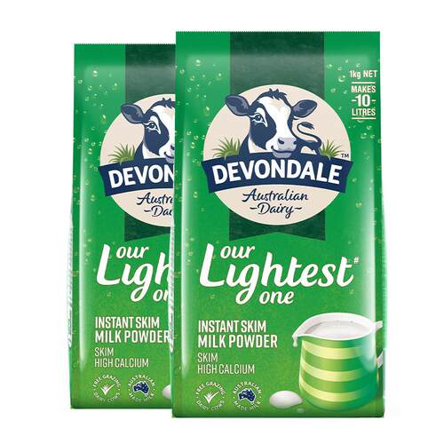 澳洲德运低脂高钙成人奶粉中老年学生营养冲饮1kg*2