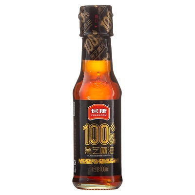 长康黑芝麻油100%纯黑芝麻无添加