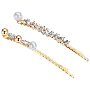 CAROMAY仙女发夹一字夹简约卡子刘海夹网红发饰韩国ins饰品2只装