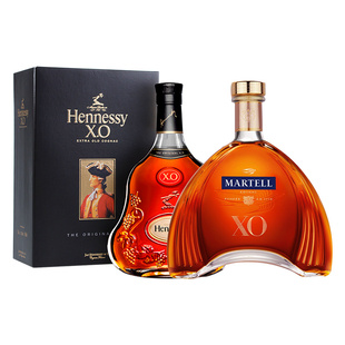 【自营】轩尼诗XO700ml+马爹利XO700ml 干邑白兰地 法国进口洋酒