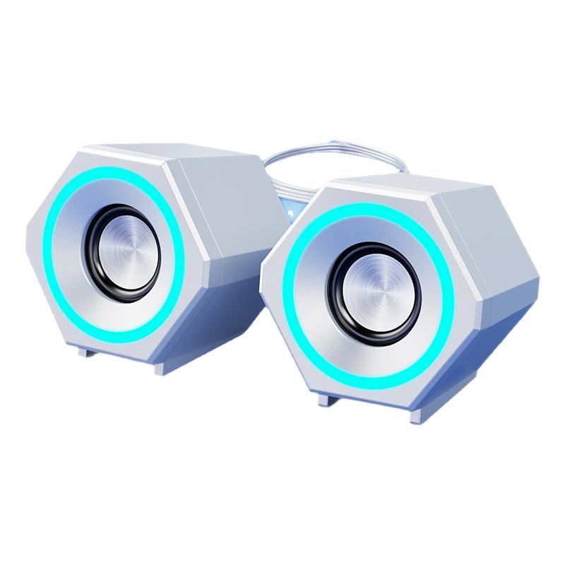 台式电脑音响家用有线桌面蓝牙低音炮USB一线通迷你音箱游戏电竞