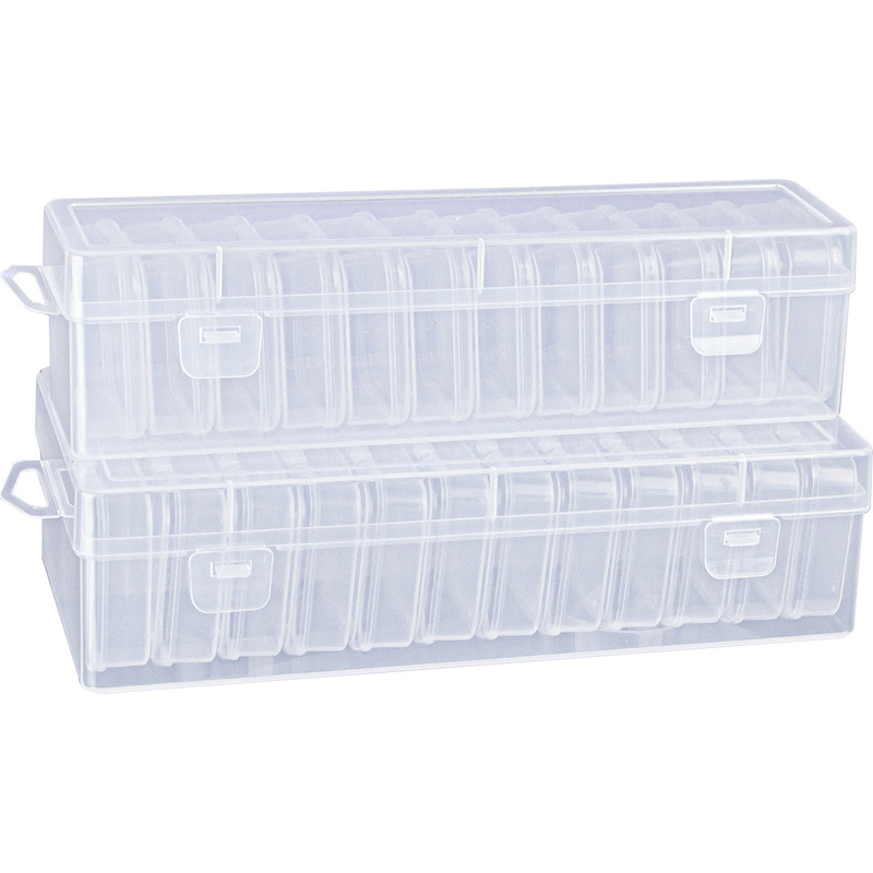 钻石画点钻工具散珠方盒桌面储物盒透明抽屉小杂物收纳盒贴钻神器