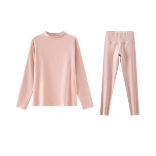 秋衣单件上衣女a类纯棉加厚半高领棉毛衫可外穿中领打底保暖内衣