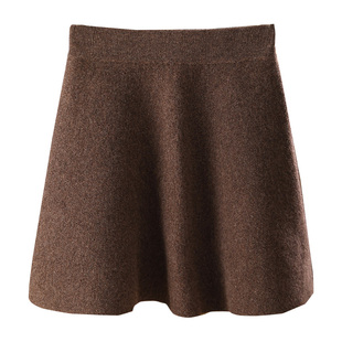 短裙秋冬款包臀A字伞裙a字裙羊毛短裙瘦身显腰美体性感折盖屁股裙