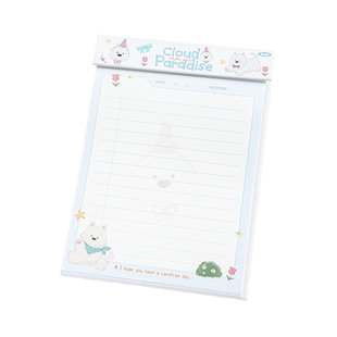 可爱萌宠拍纸本高颜值卡通可撕便签本学习纸横线本子记事本笔记本