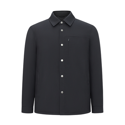 BONI/堡尼秋冬新品商务净色鹅绒羽绒服翻领保暖休闲外套TEU80061B