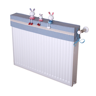 简约暖气片罩布艺老式防尘罩暖气片装饰罩防熏黑墙套遮挡盖布现代