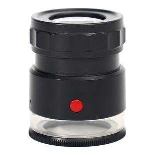 高倍放大镜30倍带灯高清鉴定专用带灯刻度布料网点钻石珠宝邮票60