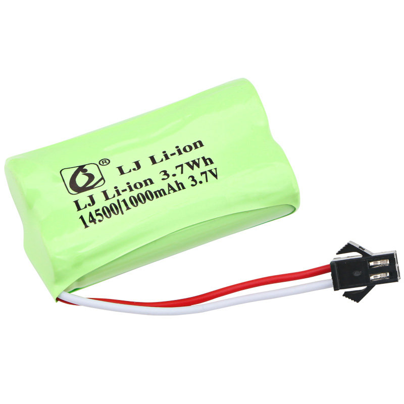 3.7V 14500充电锂电池充电线翻斗车遥控玩具智能机器人大容量2节