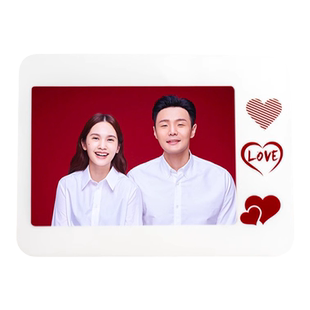 结婚相框登记照摆台情侣婚纱洗照片做成相框婚纱照周年纪念定制