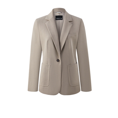 【零染】PRICH简约高智职场平驳领西装春季通勤收腰外套女